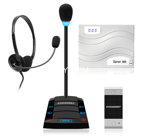 Устройство переговорное клиент-кассир, дуплексное STELBERRY SX-412