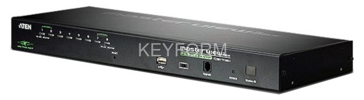 Переключатель электронный, 8 портов PS2/USB, доступ по IP ATEN CS1708I