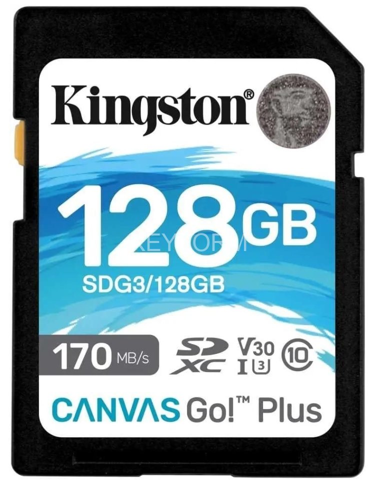 Карта памяти Kingston 128GB SDXC Canvas Go Plus 170R C10 UHS-I U3 V30 Kingston SDG3/128GB