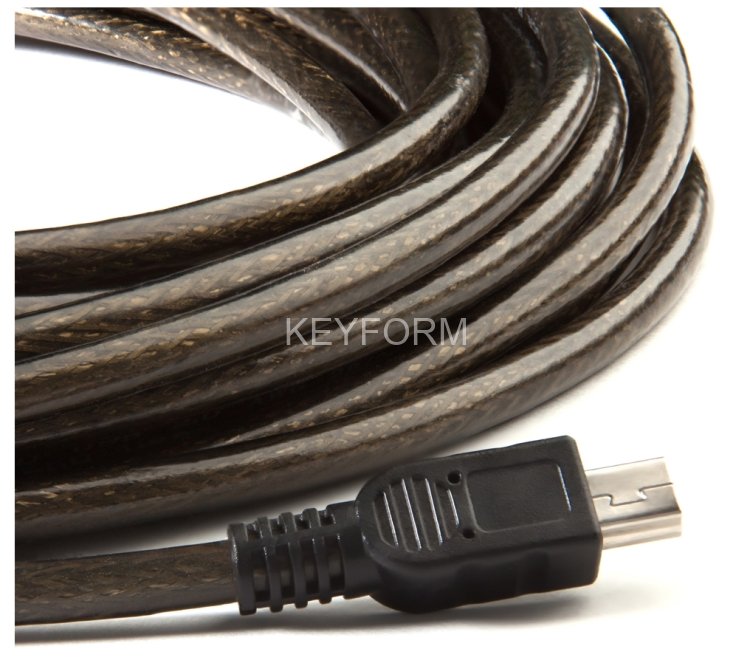 Greenconnect Кабель активный USB 2.0 10.0m Premium GCR-UM2M5P1-BD2S-10.0m, AM / mini 5P, 28/24 AWG экран, армированный, морозостойкий, с усилителем и разъёмом для доп.питания, черно-прозрачный Greenconnect USB 2.0 Type-AM - miniUSB 10м