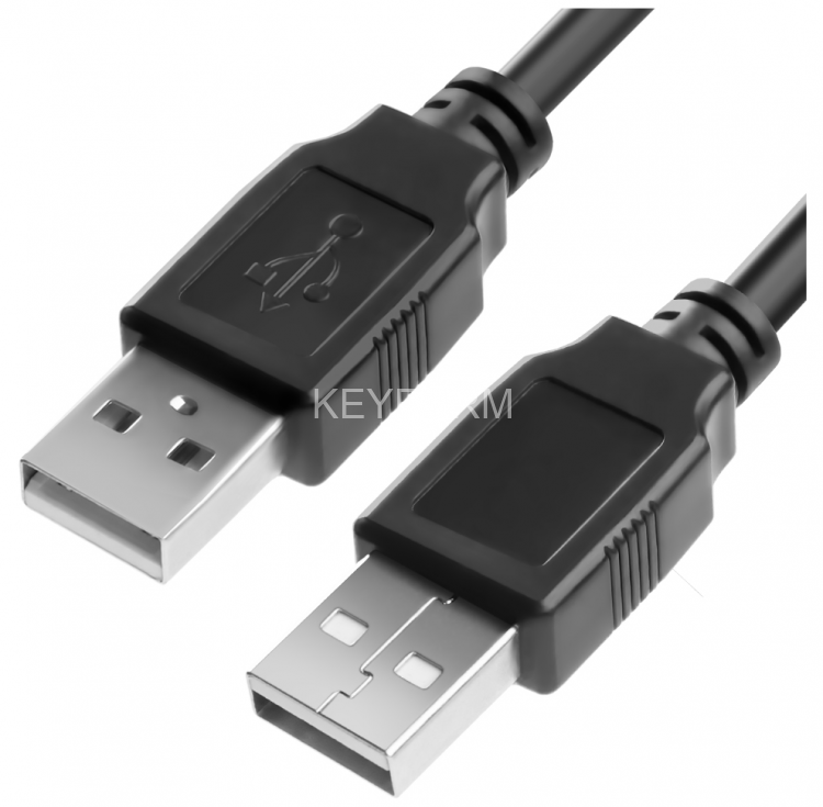 Greenconnect Кабель 0.5m USB 2.0, AM/AM, черный, 28/28 AWG, экран, армированный, морозостойкий Greenconnect USB 2.0 Type-AM - USB 2.0 Type-AM 0.5м