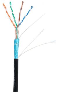 NETLAN F/UTP 4 пары, Кат.5е, внешний, PE -40C (EC-UF004-5E-PE-BK)