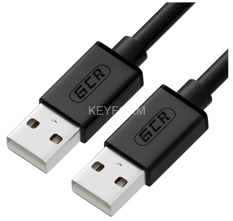 GCR Кабель 2.5m USB 2.0, AM/AM, черный, 28/28 AWG, экран, армированный, морозостойкий, GCR-UM2M-BB2S-2.5m Greenconnect GCR-UM2M-BB2S-2.5m