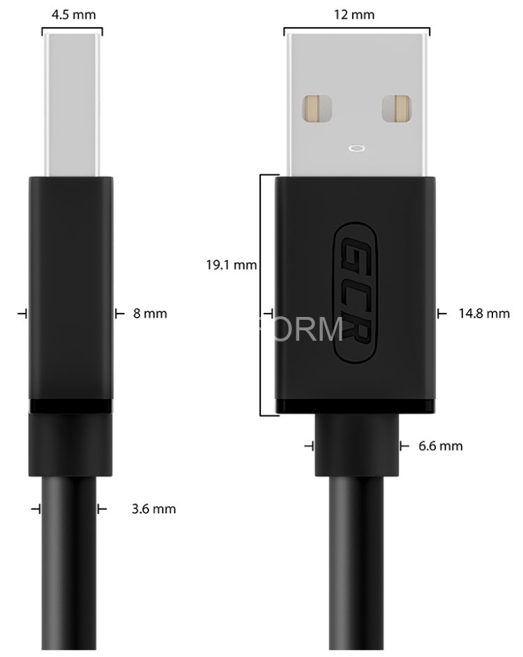 GCR Кабель 2.5m USB 2.0, AM/AM, черный, 28/28 AWG, экран, армированный, морозостойкий, GCR-UM2M-BB2S-2.5m Greenconnect GCR-UM2M-BB2S-2.5m