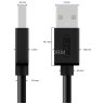 GCR Кабель 2.5m USB 2.0, AM/AM, черный, 28/28 AWG, экран, армированный, морозостойкий, GCR-UM2M-BB2S-2.5m Greenconnect GCR-UM2M-BB2S-2.5m