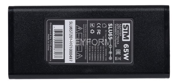 Универсальный адаптер для ноутбуков на 65Ватт STM SLU 65