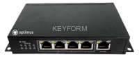Коммутатор с питанием по PoE 4-портовый Optimus UM1-5/4P
