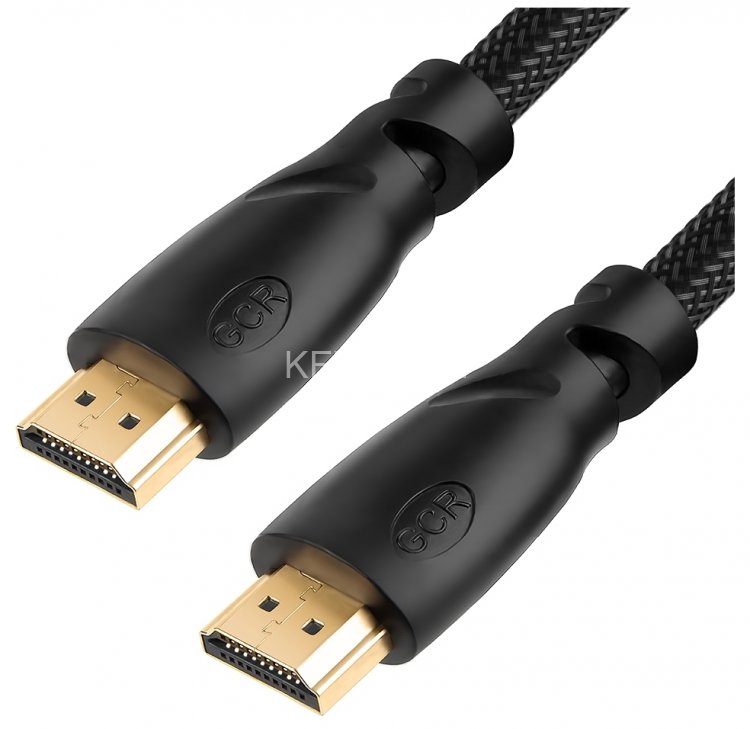 Greenconnect Кабель 5.0m HDMI версия 2.0, HDR 4:2:2, Ultra HD, 4K 60 fps 60Hz/5K*30Hz, 3D, AUDIO, 18.0 Гбит/с, 28/28 AWG, OD7.3mm, тройной экран, черный нейлон, GCR-HM811-5.0m Greenconnect HDMI (m) - HDMI (m) 5м