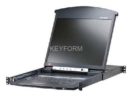 Переключатель консоли электронный, 16 портов PS/2, ж/к экран 17