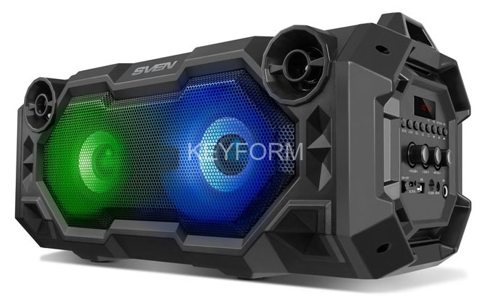 АС SVEN PS-500, черный (36 Вт, Bluetooth, FM, USB, microSD, LED-дисплей, 2x2000мА*ч) Sven SV-018757