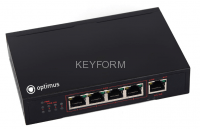 Коммутатор с питанием по PoE 4-портовый Optimus UM1-E5/4P