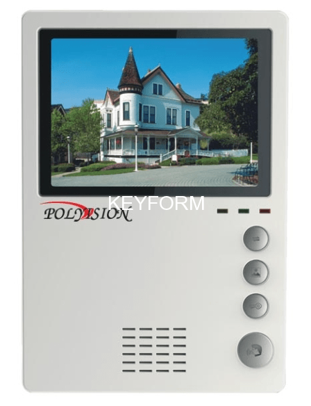 Монитор домофона цветной с функцией «свободные руки» Polyvision PVD-4S v.5.1