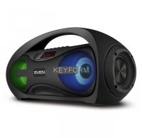 АС SVEN PS-425, черный (12 Вт, Bluetooth, FM, USB, microSD, LED-дисплей, 1500мА*ч) Sven SV-019624