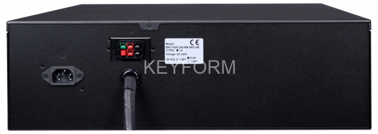 Батарейный модуль Powercom BAT VGD-240V RM for VRT-10K (240V, 9Ah) without PDU + 1A charger