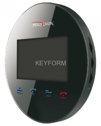 Монитор домофона цветной с функцией «свободные руки» Polyvision PVD-4S v.5.3 (черный)