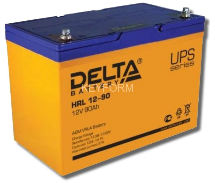 Аккумулятор герметичный свинцово-кислотный Delta HRL 12-90