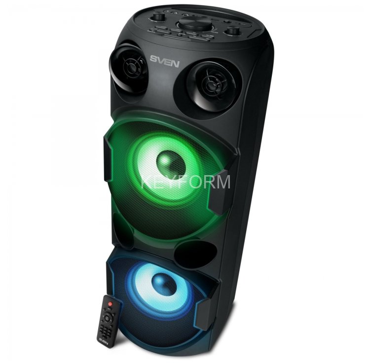 АС SVEN PS-750, черный (80 Вт, TWS, Bluetooth, FM, USB, microSD, LED-дисплей, 2х4400мА*ч) Sven SV-019617