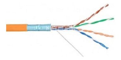 F/UTP 4x2x24AWG кат.5E solid LSZH (LC1-C5E04-321)