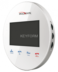 Монитор домофона цветной с функцией «свободные руки» Polyvision PVD-4S v.5.3 (белый)
