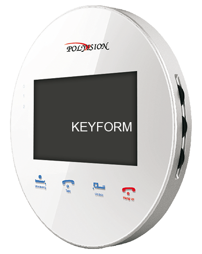 Монитор домофона цветной с функцией «свободные руки» Polyvision PVD-4S v.5.3 (белый)