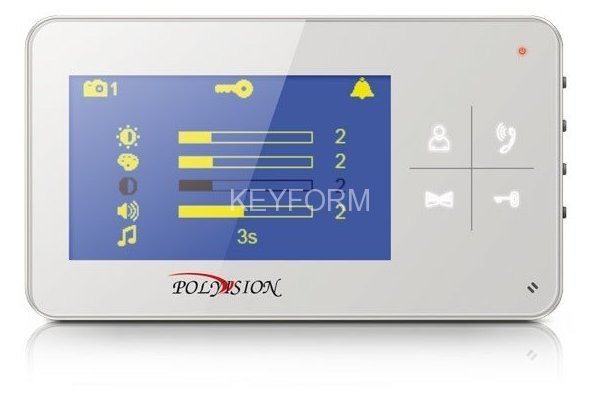 Монитор домофона цветной с функцией «свободные руки» Polyvision PVD-4S v.7.4