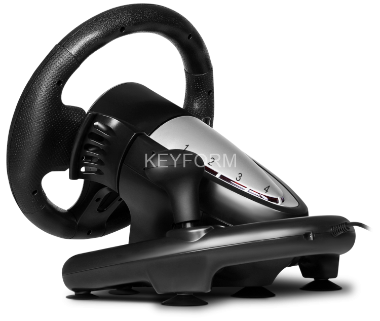 Руль SVEN GC-W800 (педали, вибро, скоба, D-pad, 12 кл, PC/PS3/PS4/XBOXONE/Xinput) Sven SV-015442