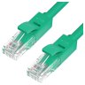 Greenconnect Патч-корд прямой 0.15m, UTP кат.5e, зеленый, позолоченные контакты, 24 AWG, литой, GCR-LNC05-0.15m, ethernet high speed 1 Гбит/с, RJ45, T568B Greenconnect RJ45(m) - RJ45(m) Cat. 5e U/UTP PVC 0.15м зелёный