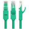 Greenconnect Патч-корд прямой 0.15m, UTP кат.5e, зеленый, позолоченные контакты, 24 AWG, литой, GCR-LNC05-0.15m, ethernet high speed 1 Гбит/с, RJ45, T568B Greenconnect RJ45(m) - RJ45(m) Cat. 5e U/UTP PVC 0.15м зелёный