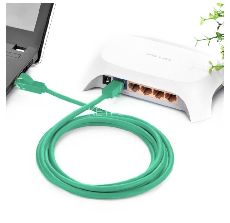 Greenconnect Патч-корд прямой 0.15m, UTP кат.5e, зеленый, позолоченные контакты, 24 AWG, литой, GCR-LNC05-0.15m, ethernet high speed 1 Гбит/с, RJ45, T568B Greenconnect RJ45(m) - RJ45(m) Cat. 5e U/UTP PVC 0.15м зелёный