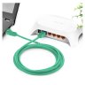 Greenconnect Патч-корд прямой 0.15m, UTP кат.5e, зеленый, позолоченные контакты, 24 AWG, литой, GCR-LNC05-0.15m, ethernet high speed 1 Гбит/с, RJ45, T568B Greenconnect RJ45(m) - RJ45(m) Cat. 5e U/UTP PVC 0.15м зелёный