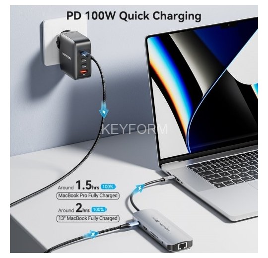 Мультифункциональный хаб Vention USB Type C 9 в 1 Vention TQMHB