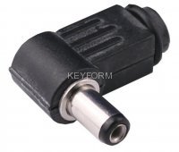 Разъем питания DC 5.5х2.1х9.5 угловой (штекер)