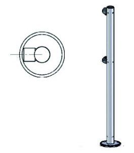 Praktika Стойка ограждения односторонняя