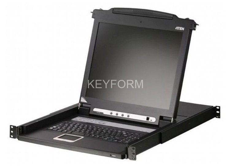 Переключатель консоли электронный, 8 портов PS/2, ж/к экран 19