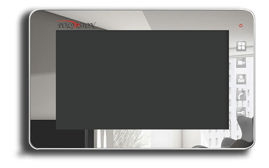 Монитор видеодомофона цветной Polyvision PVD-7S v.7.3 (хром)