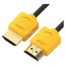 Greenconnect Кабель SLIM 0.3m HDMI 2.0, зеленые коннекторы Slim, OD3.8mm, HDR 4:2:2, Ultra HD, 4K 60 fps 60Hz, 3D, AUDIO, 18.0 Гбит/с, 32/32 AWG, GCR-51573 Greenconnect HDMI (m) - HDMI (m) 0.3м