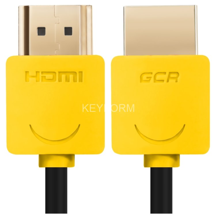 Greenconnect Кабель SLIM 0.3m HDMI 2.0, зеленые коннекторы Slim, OD3.8mm, HDR 4:2:2, Ultra HD, 4K 60 fps 60Hz, 3D, AUDIO, 18.0 Гбит/с, 32/32 AWG, GCR-51573 Greenconnect HDMI (m) - HDMI (m) 0.3м