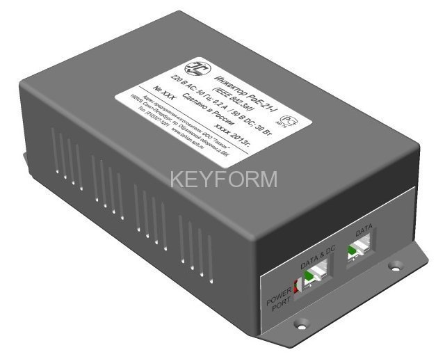 Адаптер питания по кабелю Ethernet Тахион PoE-21-I