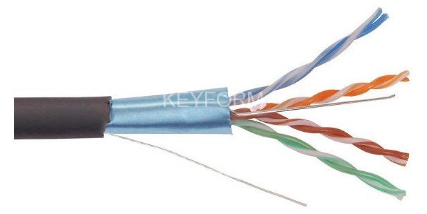 F/UTP 4х2х24AWG кат.5E solid LDPE (LC3-C5E04-339)