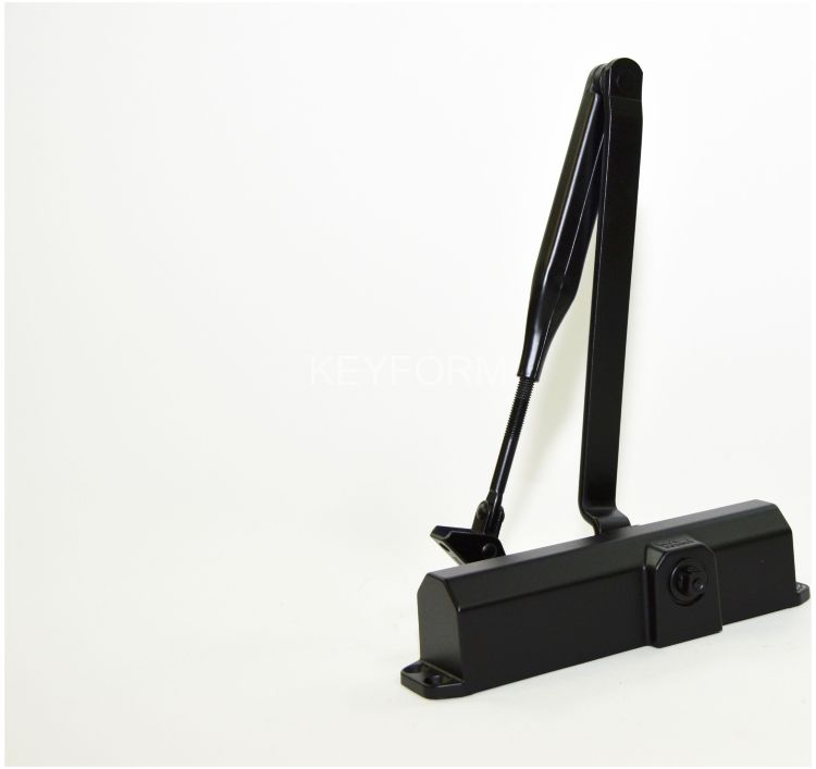 Доводчик черный для дверей весом до 120 кг, двухскоростной Dorma TS Compakt