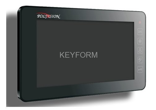 Монитор видеодомофона цветной Polyvision PVD-A07M2 (черный)