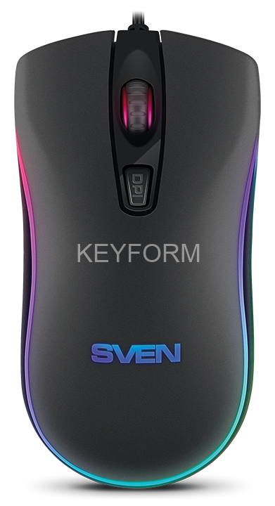 Мышь SVEN RX-530S чёрная (бесшумн. клав, 3+1кл. 800-1200DPI, блист.) Sven SV-016999
