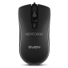 Мышь SVEN RX-530S чёрная (бесшумн. клав, 3+1кл. 800-1200DPI, блист.) Sven SV-016999