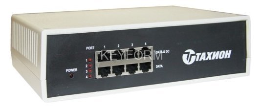 Инжектор РоЕ 4-х канальный Тахион PoE-24-I