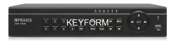 Видеорегистратор 8-канальный Praxis VDR-1008M