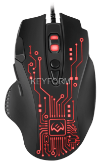 Игровая мышь SVEN RX-G715 (7+1кл., бесш. кл., 1200-3200 DPI, SoftTouch, подсветка, игров. упак) Sven SV-019938