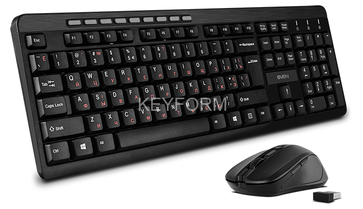 Беспроводной набор клавиатура+мышь SVEN KB-C3400W Sven SV-018887