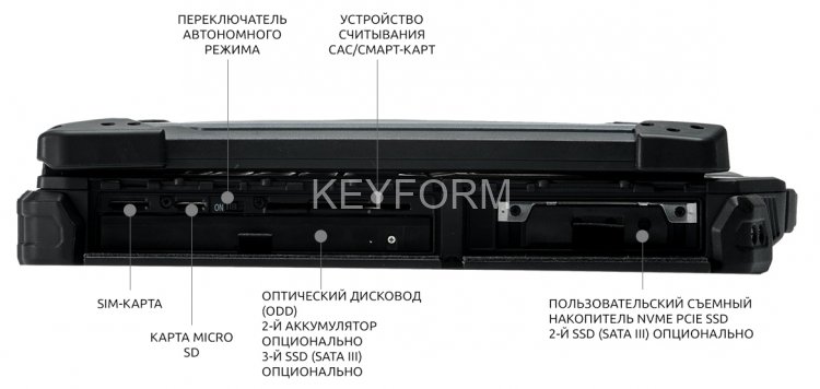 Защищенный ноутбук Z14Gen2 Basic 512Гб Durabook Z4E1A3DAEBXX