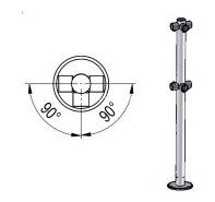 Praktika Стойка ограждения трехсторонняя (T-образная)