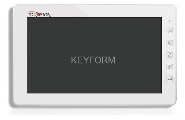 Монитор видеодомофона цветной Polyvision PVD-A10M2 (белый)